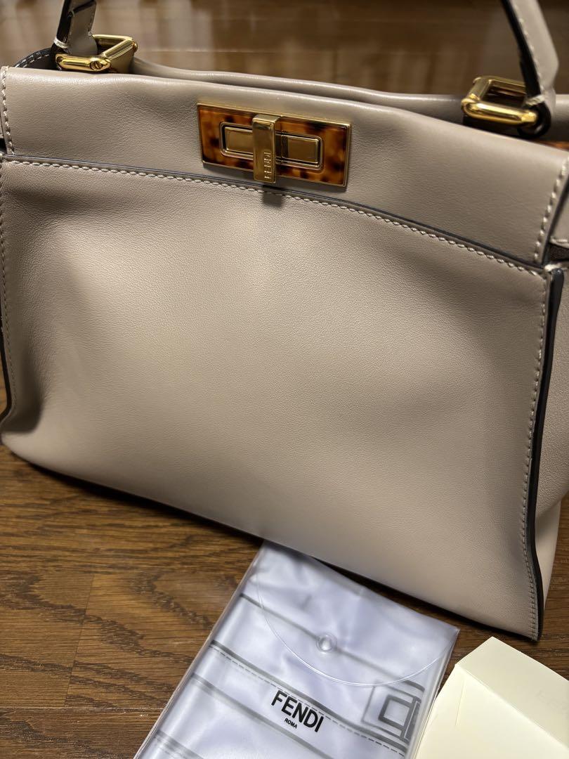 専用になりました。極美品　FENDI ピーカブー べっ甲　ダブグレー