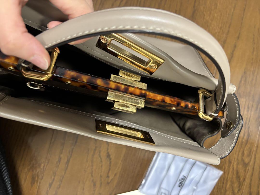 専用になりました。極美品　FENDI ピーカブー べっ甲　ダブグレー