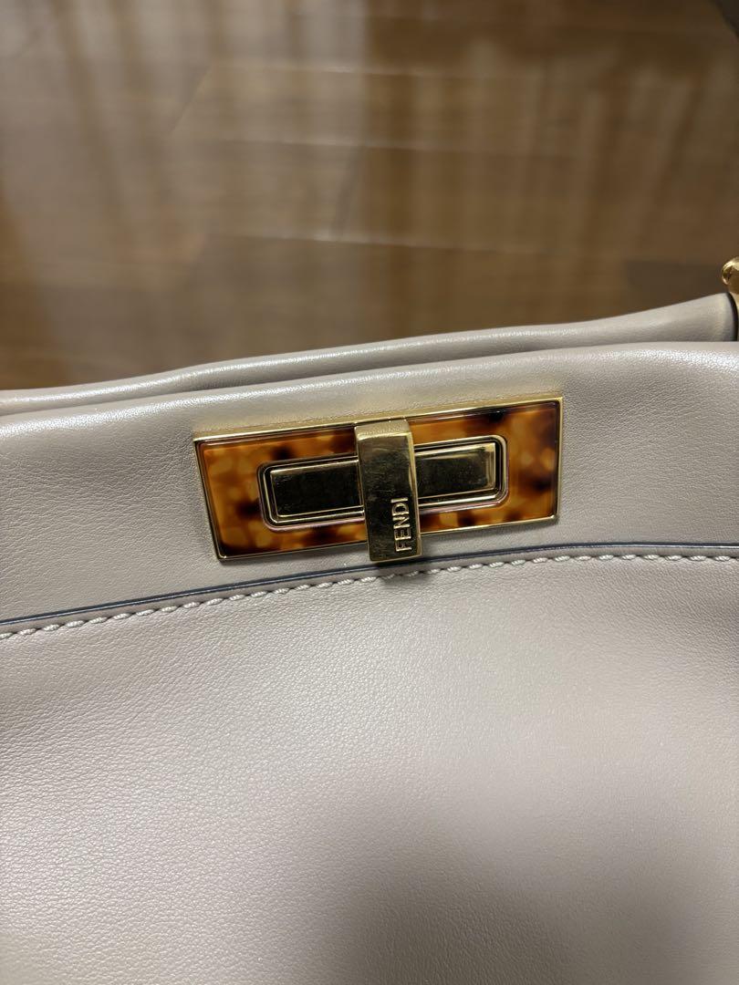 専用になりました。極美品　FENDI ピーカブー べっ甲　ダブグレー
