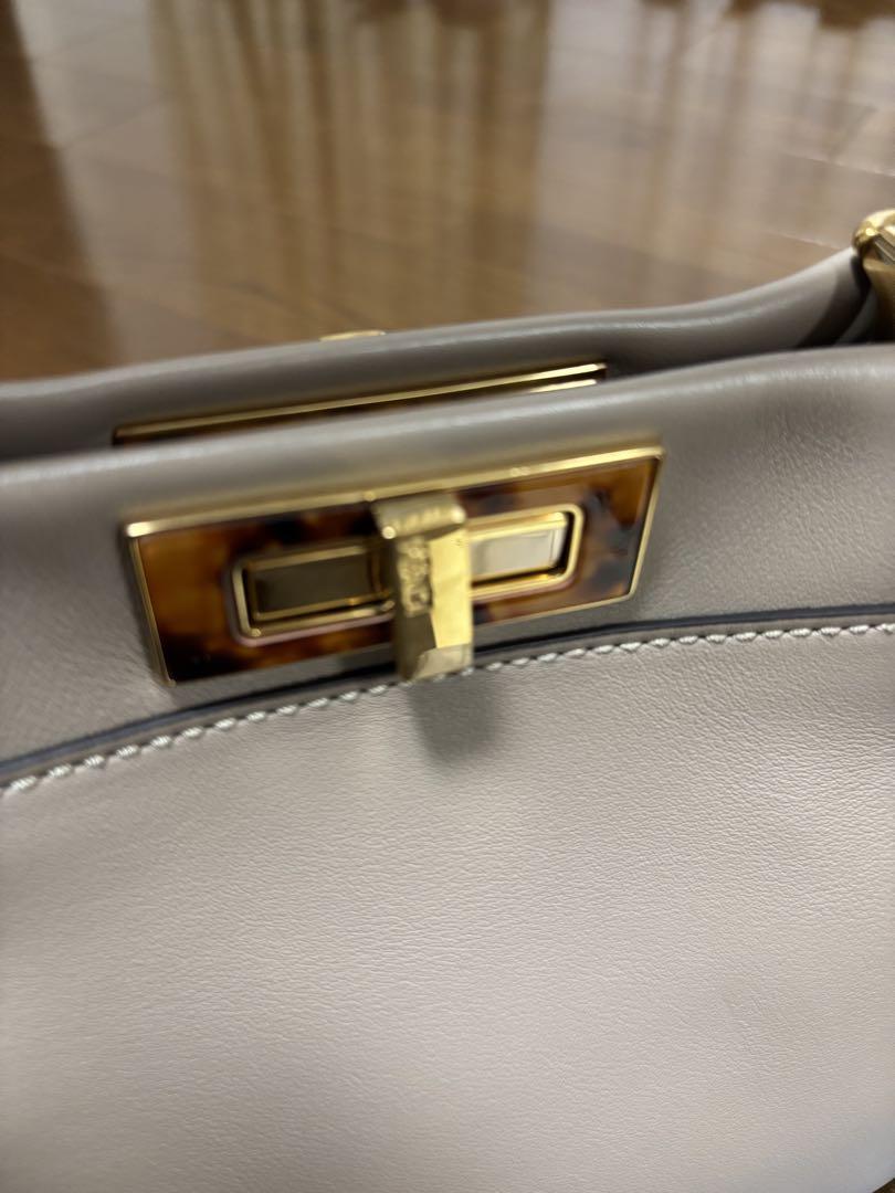 専用になりました。極美品　FENDI ピーカブー べっ甲　ダブグレー