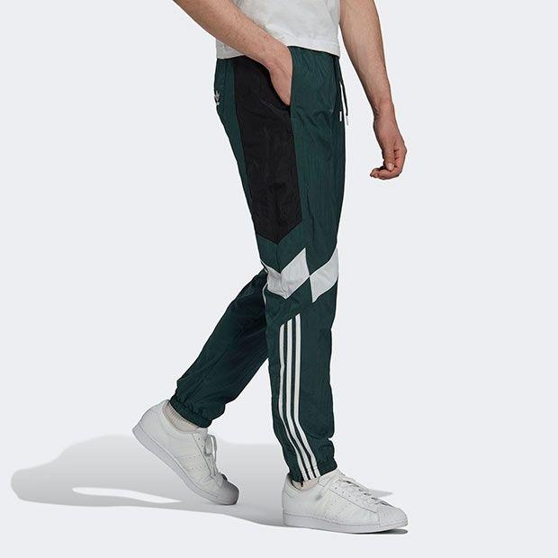 レア adidas アディダス Rekive トラックパンツ ジャージ 緑 黒
