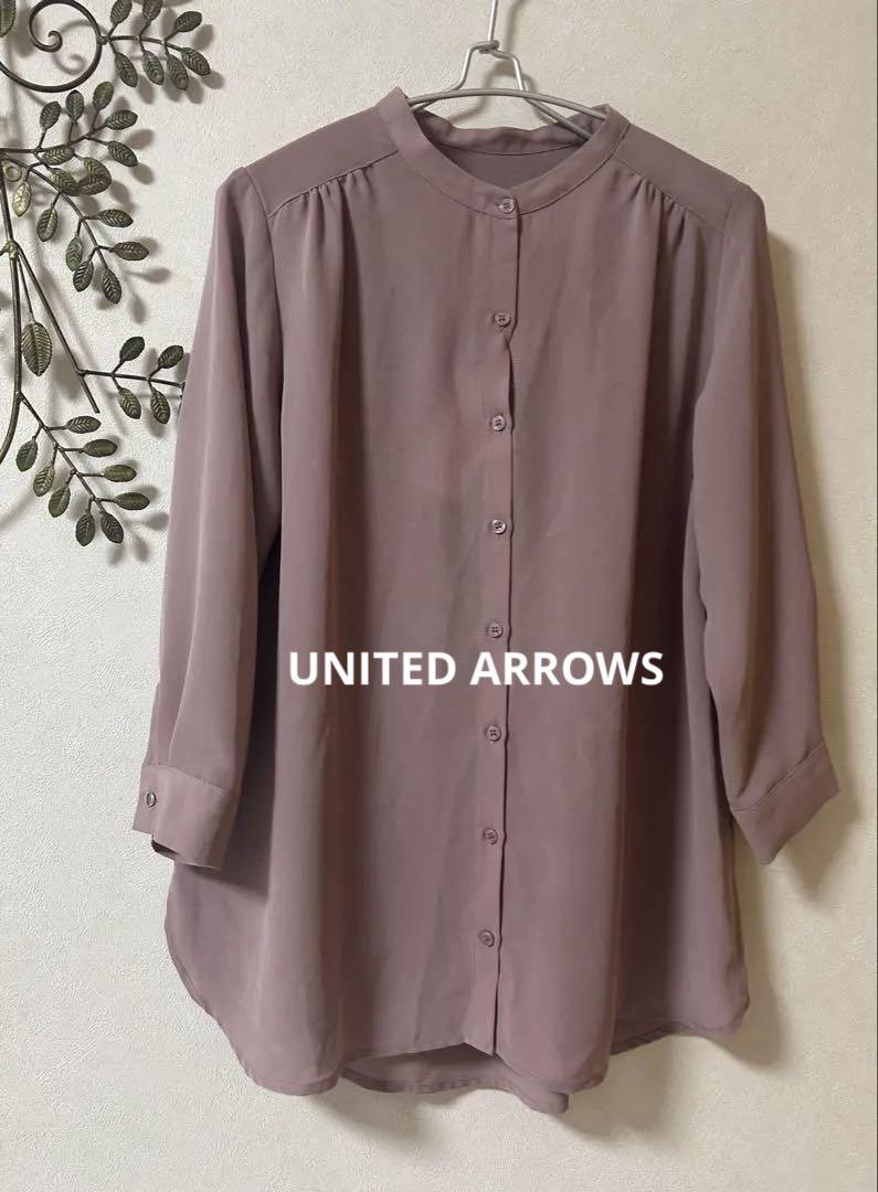 新品✨ UNITED ARROWS　　とろみブラウス　七分袖　フリー　オシャレ✨