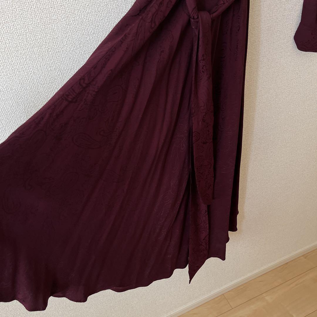 lauren ralph lauren ワンピース ワイン ペイズリ-SIZE4