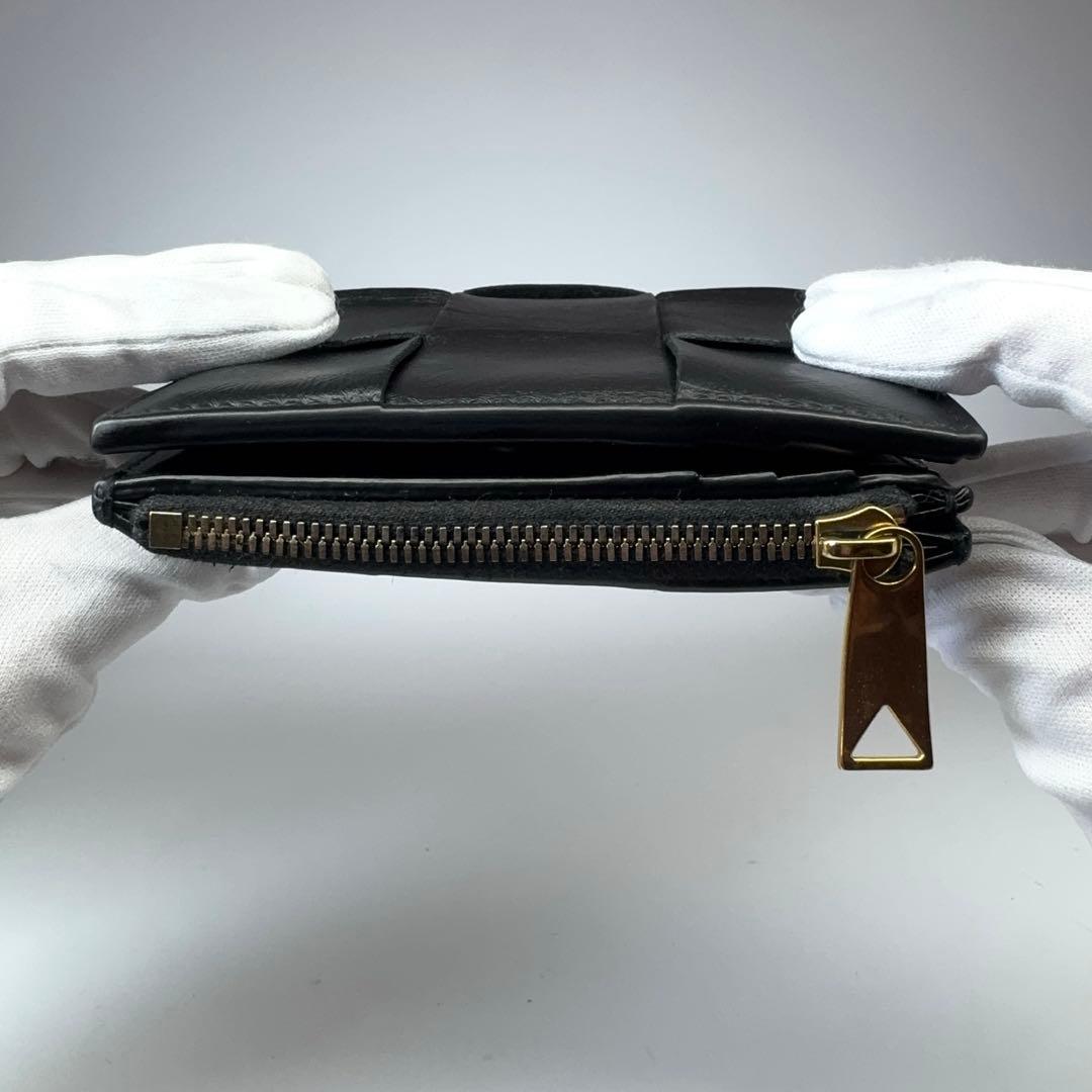 BOTTEGA VENETA カセット 二つ折り財布 ブラック ICタグ認証済み