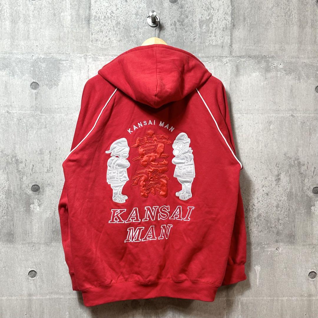 ⭐️90s⭐️KANSAI MAN 山本寛斎　フードパーカー　ワッペン刺繍　Lサイズ 5,724円
