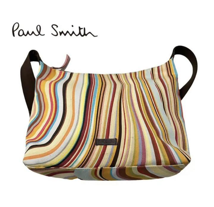 【Paul Smith】美品 ショルダーバッグ マルチストライプ A4可 【Paul Smith】美品 ショルダーバッグ マルチストライプ A4可