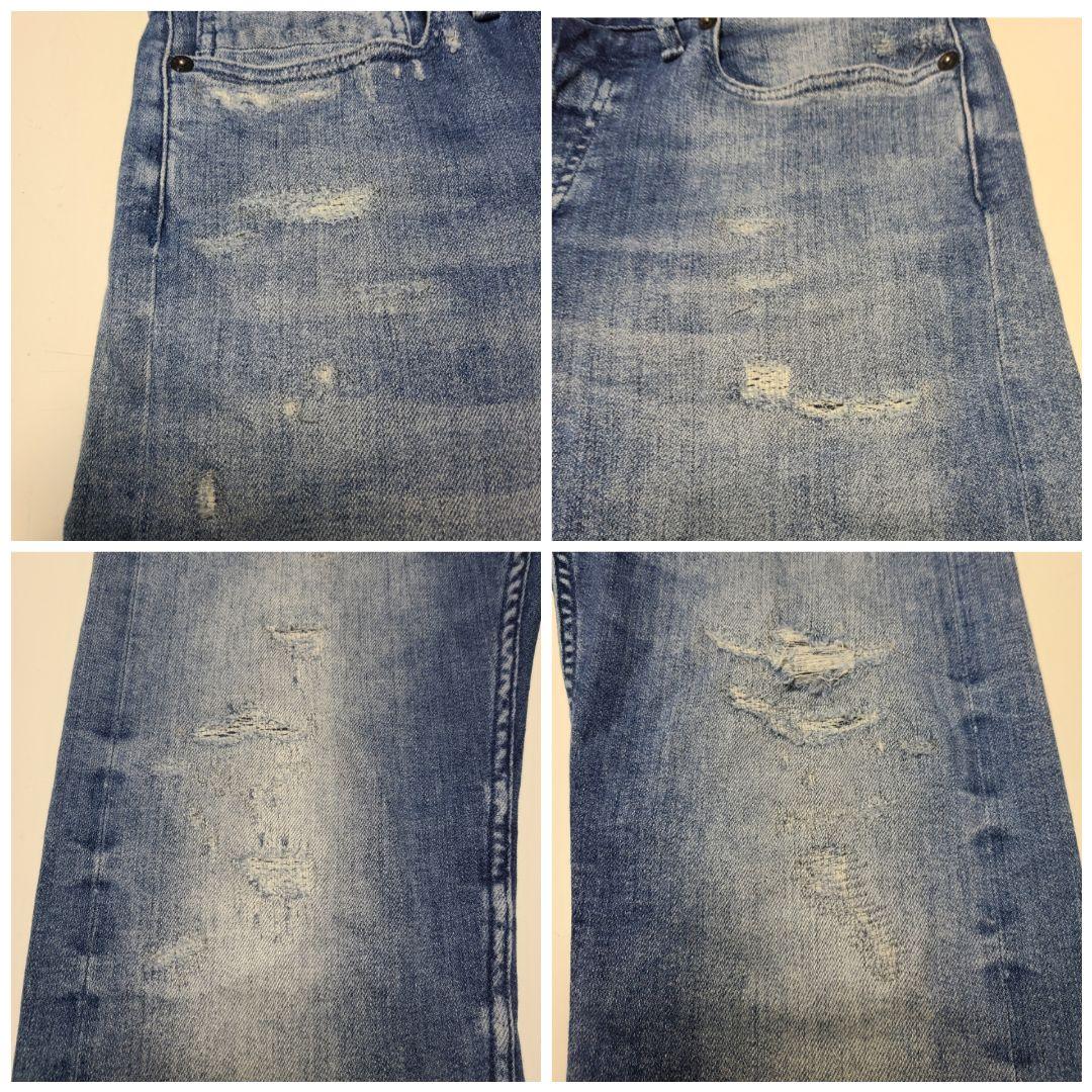 みつデンハムW32【美品】デンハム　RAZOR 　MADE IN ITALY DENIM　W32