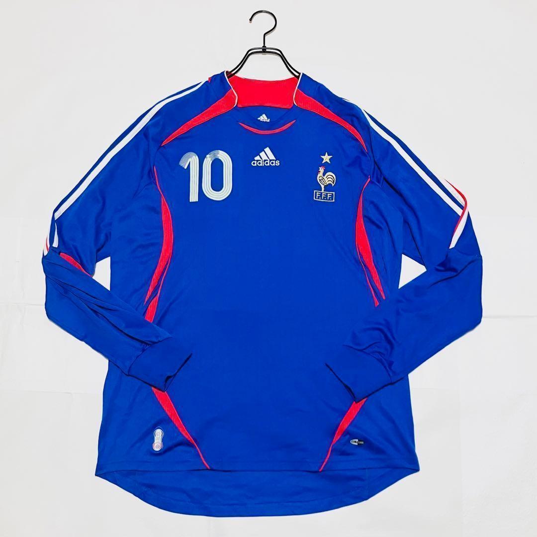 adidas フランス代表 ジダン #10 ユニフォーム 長袖 2XO 2006