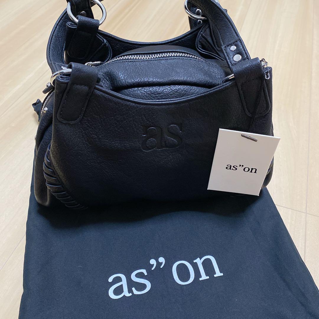 as on レザーハンドバッグ ブラック 韓国 新品未使用】as on レザーハンドバッグ 韓国 ブラック - メルカリ