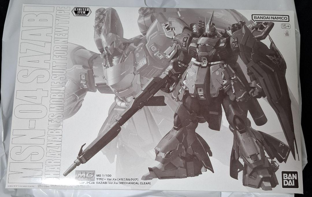 MG 1/100 νガンダム　サザビーVer.Ka [メカニカルクリア] ロボット