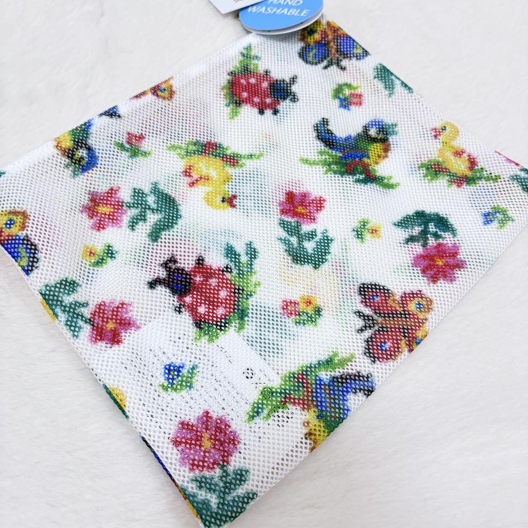 フェイラー】新品 ハイジ メッシュポーチ L ホワイト HEMP