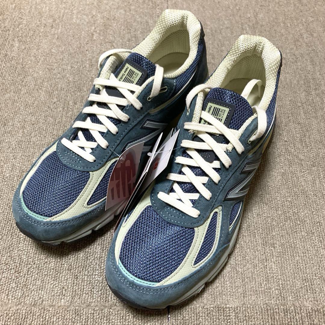 オーラリー × ニューバランス 990v4 26.5 USA ブルー 2024