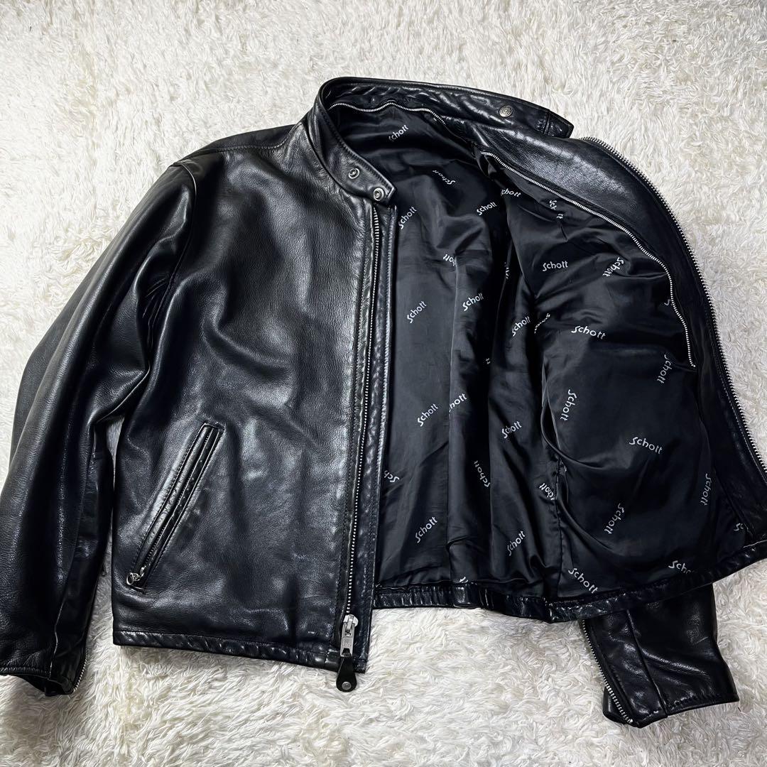 高価値セリー 希少44サイズ✨ショット シングルライダース レザージャケット ジャケット・アウター