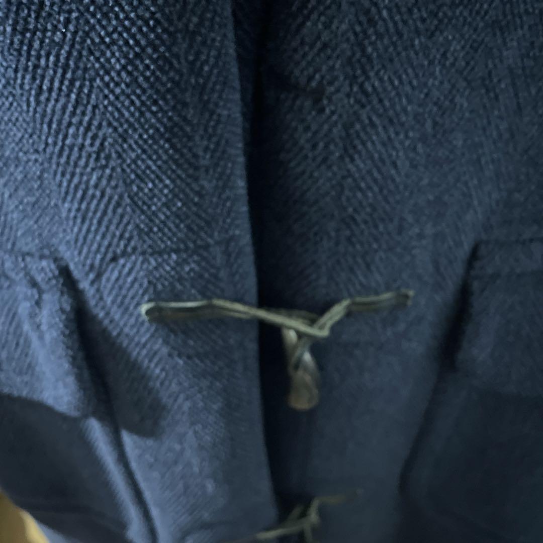 【処分】美品！Montgomery ダッフルコート　フード付き　ネイビー