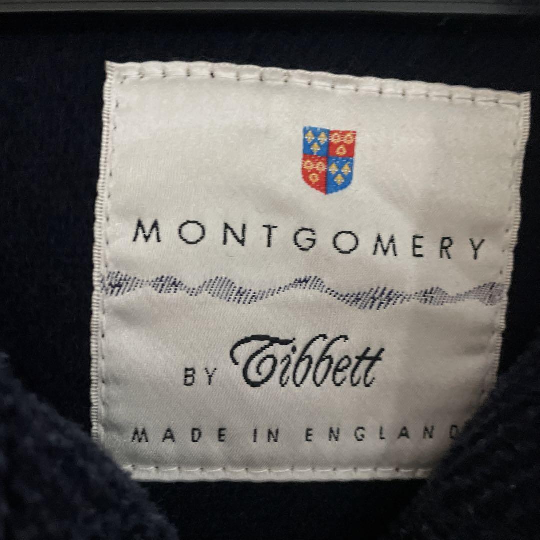 【処分】美品！Montgomery ダッフルコート　フード付き　ネイビー