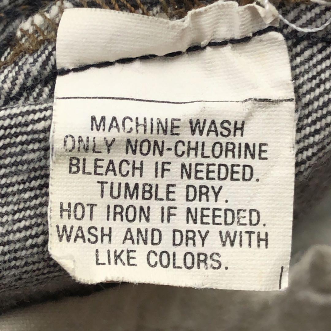 80s USA製 Levi's 先染め 501 ブラックデニム 黒 W34