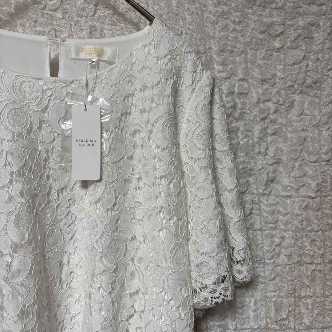 YUKI TORI 花柄レースジャケット　新品タグ付き YUKI TORII INTERNATIONAL - ユキトリイ プリーツ 長袖