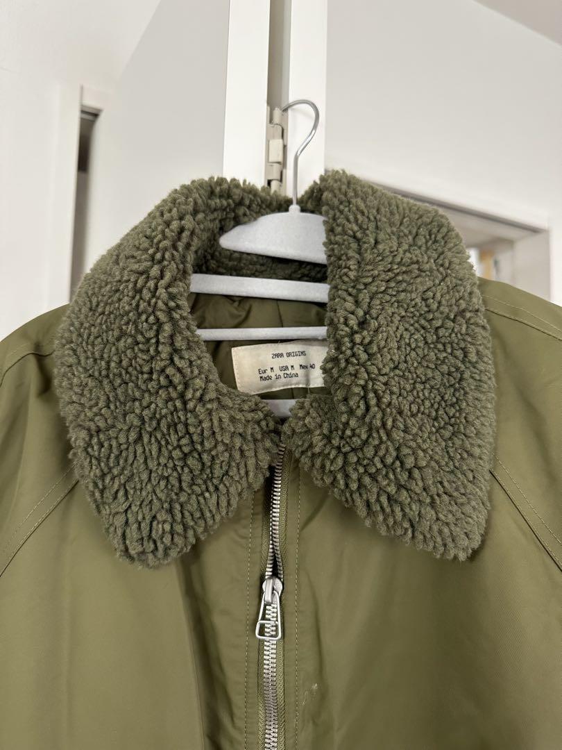 Zara オリーブグリーン MA-1ジャケット Mサイズ