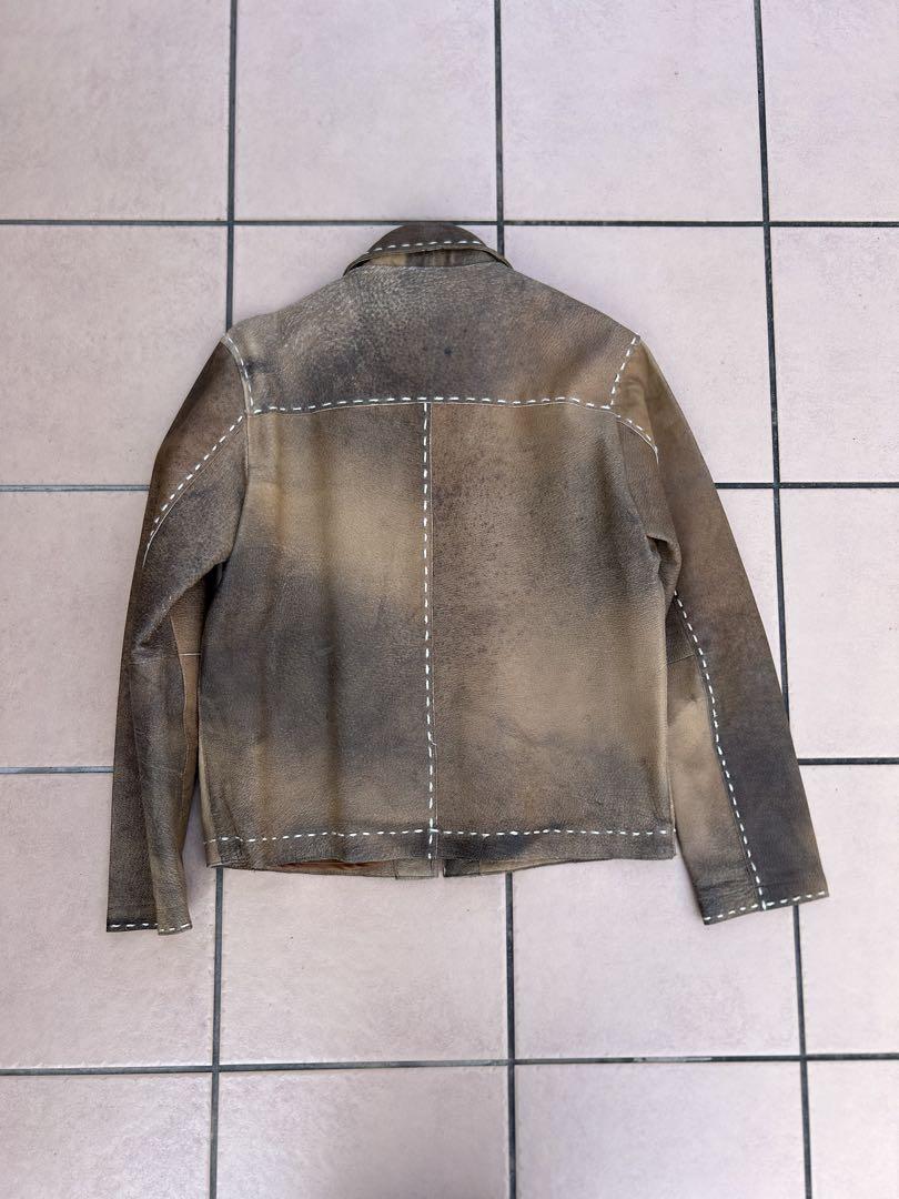 90s レザージャケット　ウエスタン調