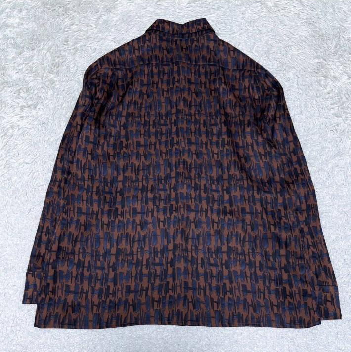 超希少✨デッドストック！？ エルメス Hロゴ 総柄 シルク100