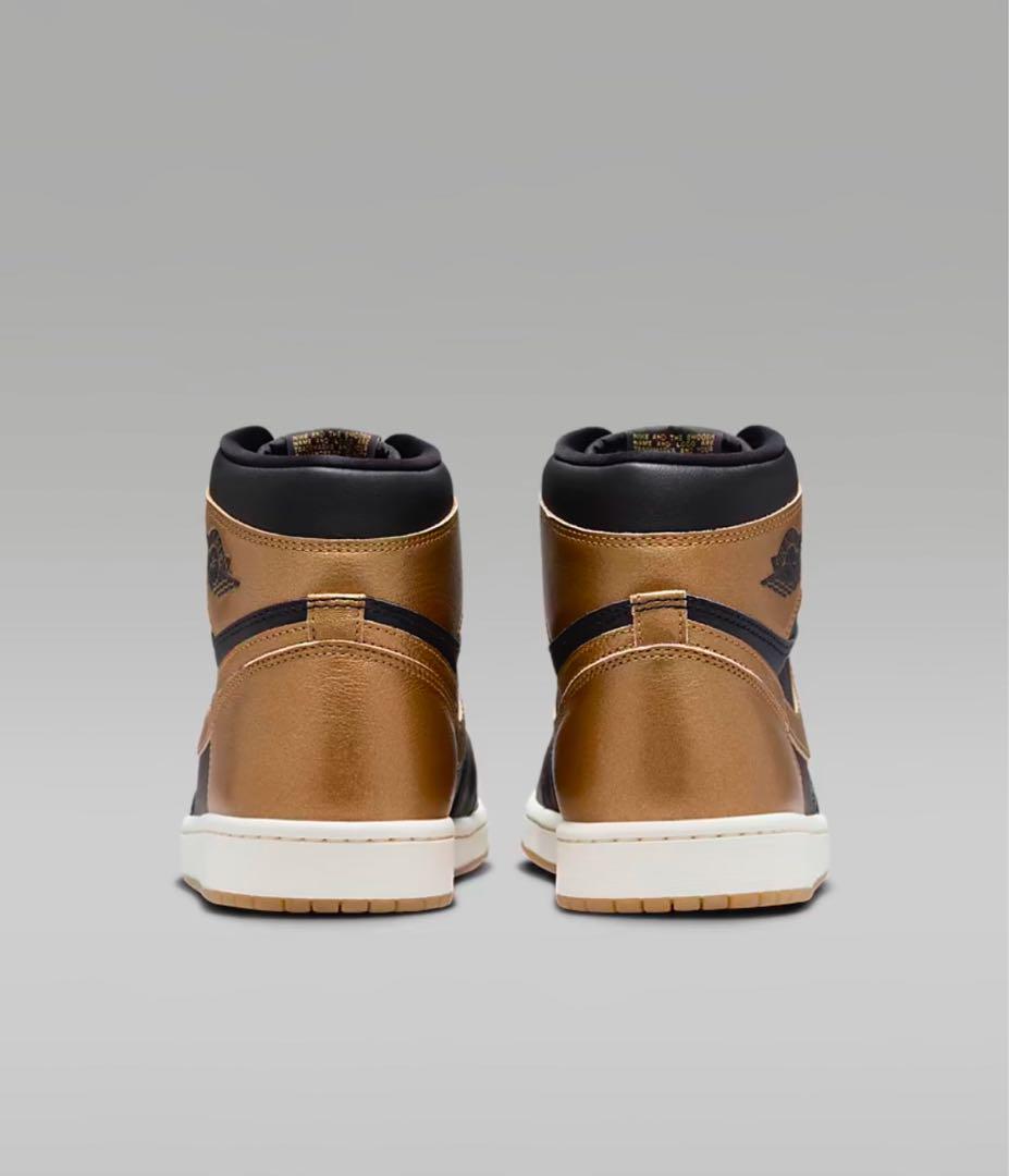 正規品 NIKEエア ジョーダン1 レトロ HIGH OG ブラック/ゴールド