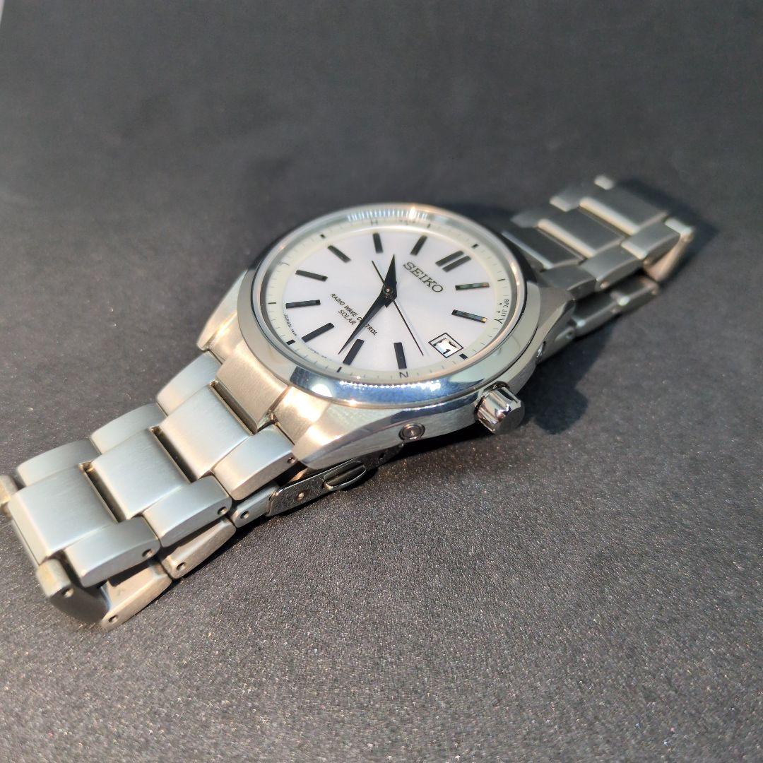 SEIKO ソーラー 時計 シルバー
