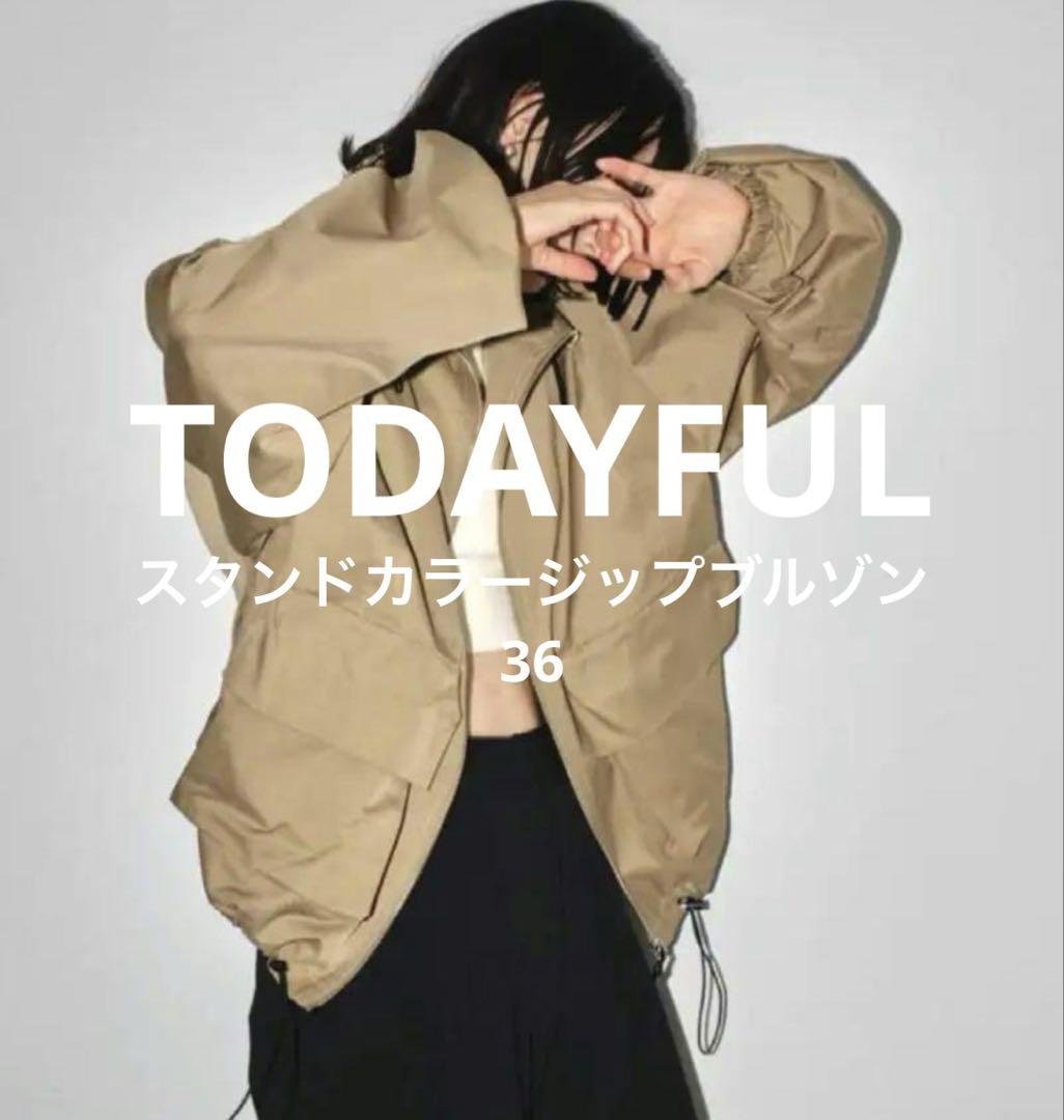 【TODAYFUL】スタンドカラージップブルゾン 36