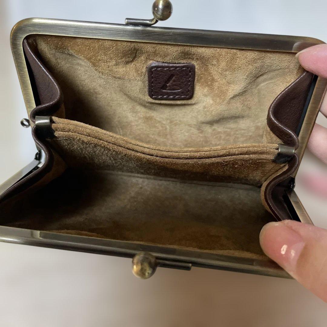 土屋鞄 トーンオイルヌメ がま口財布 ダークブラウン 土屋鞄 トーンオイルヌメ がま口財布 ダークブラウン