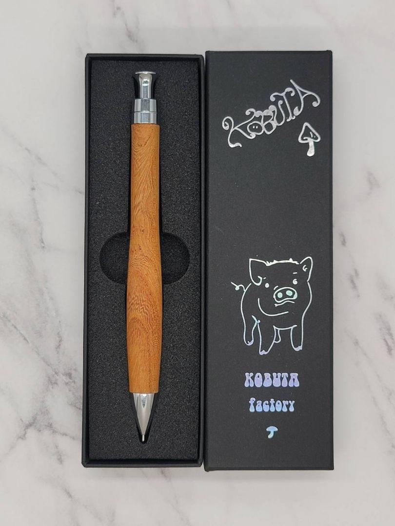 新品 こぶた工房 極上欅杢 シャープペンシル0.5mm