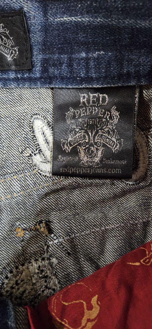 RED PEPPER×Ed Hardyコラボ ストレートデニム 30インチ（翼