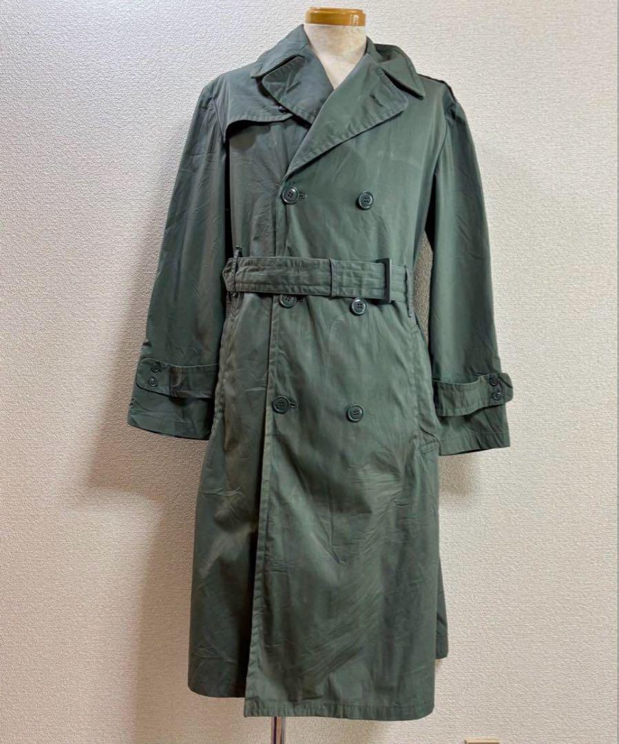 希少 米軍実物 60s 70s トレンチコート 38R L程度 1969年
