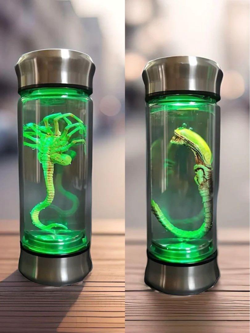 エイリアン　ホルマリン漬け　フェイスハガー　フィギュア　2個セット　LEDライト