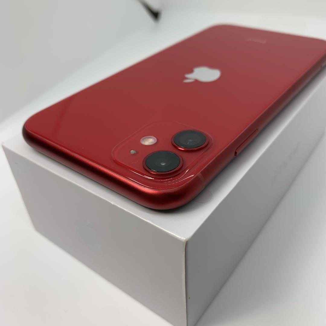 未使用　iPhone 11 (PRODUCT)RED 128 GB SIMフリー