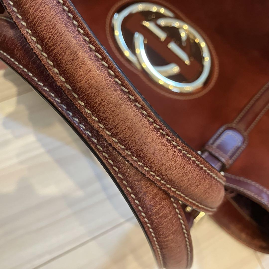 GUCCI グッチ ニューブリット ダブルG シェリーライン　ショルダーバック