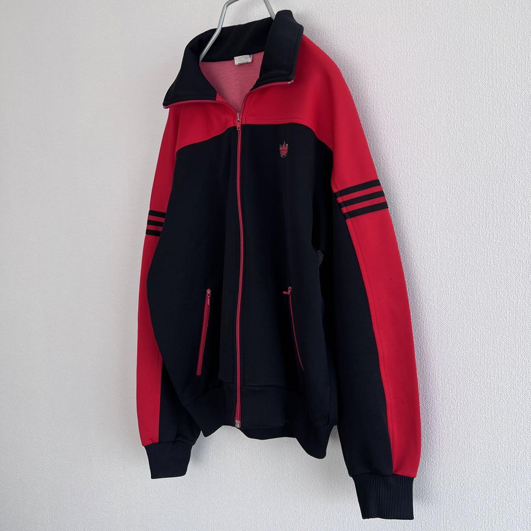 80s 西ドイツ製　adidas トラックジャケット　アディダス　デサント 80s OLD adidas アディダス トラックジャケット デサント製