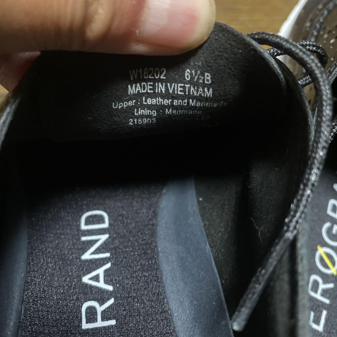 未使用 COLE HAAN ゼログランド ウイングチップ 6 1/2 23.5