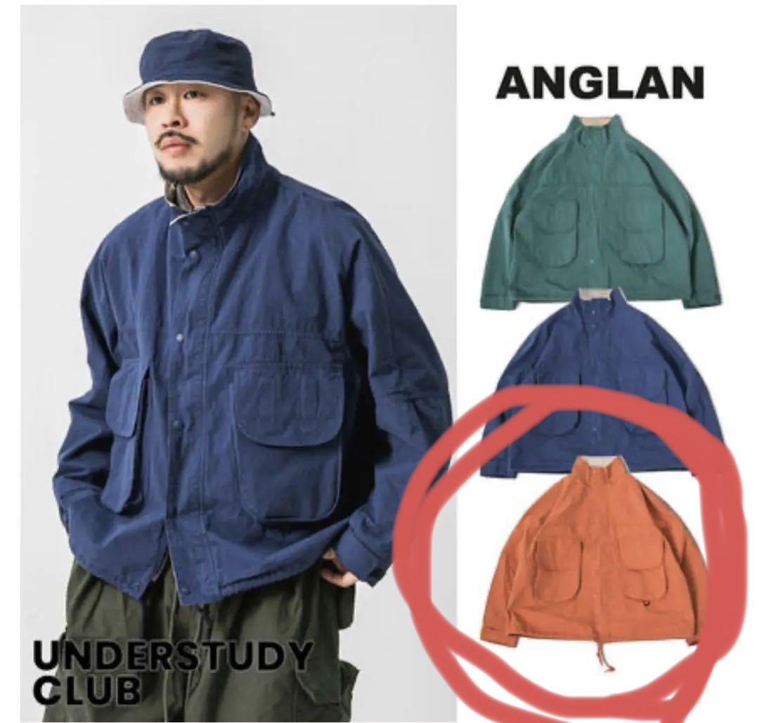 【ANGLAN】アングランBig Pocket Mountain Jacket橙