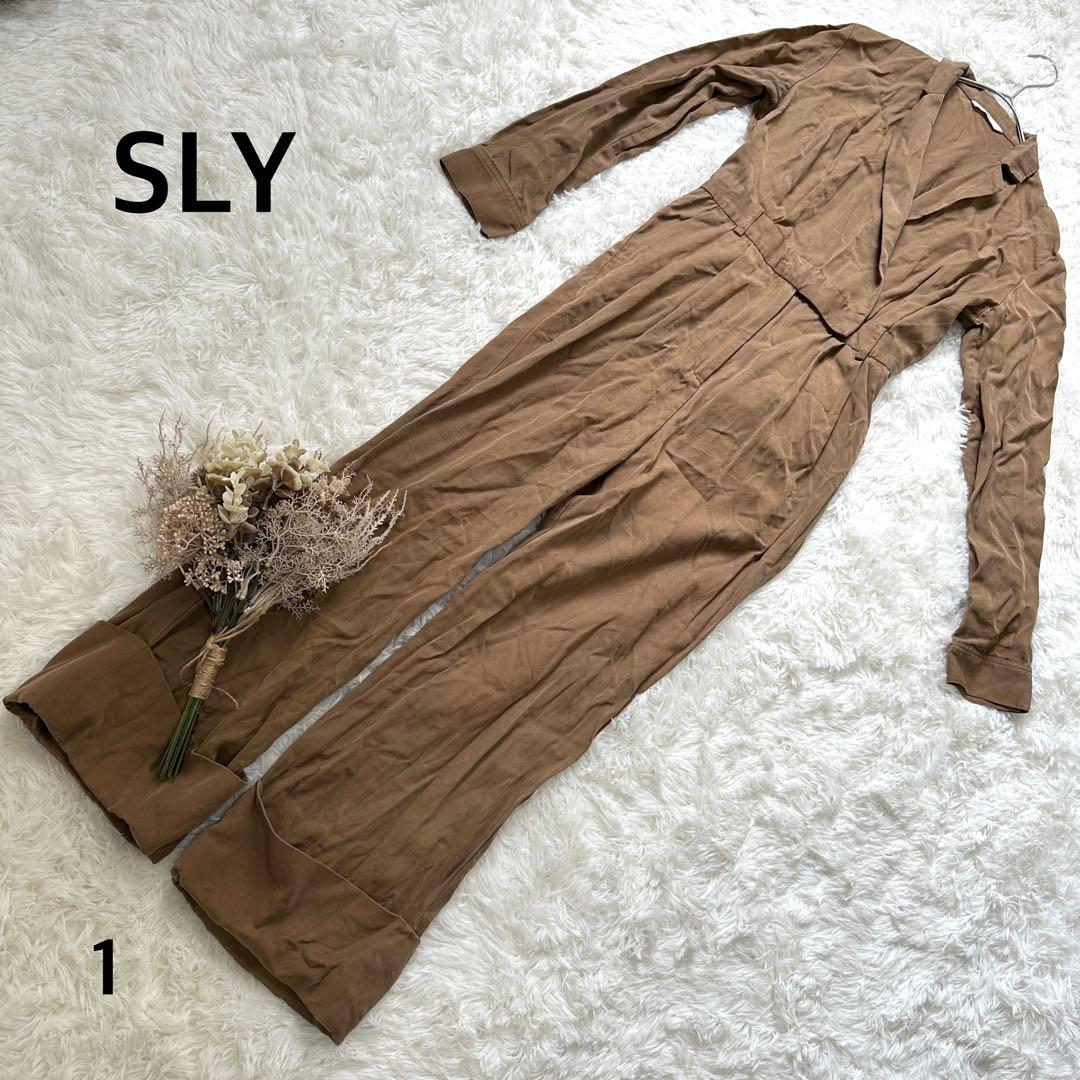 極美品✨【スライ】再生繊維100% サロペット ビッグシルエット 大人カジュアル