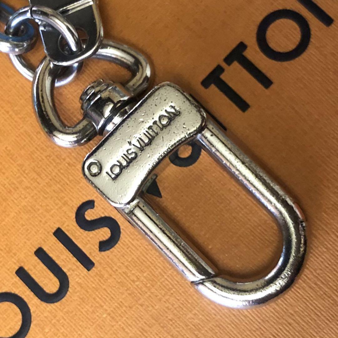 LOUIS VUITTON ポルトクレ イニシャルLV ブルー キーホルダー美品
