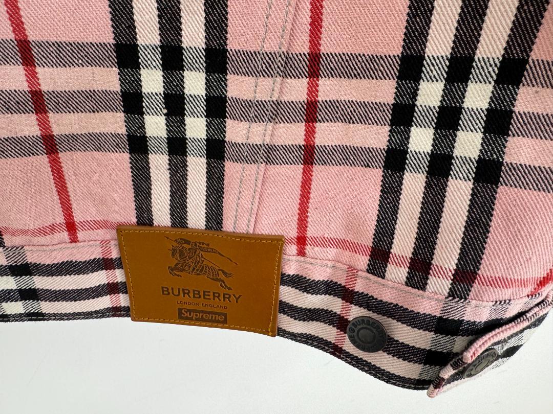 ジャケット・アウター Supreme Burberry Denim Trucker Jacket