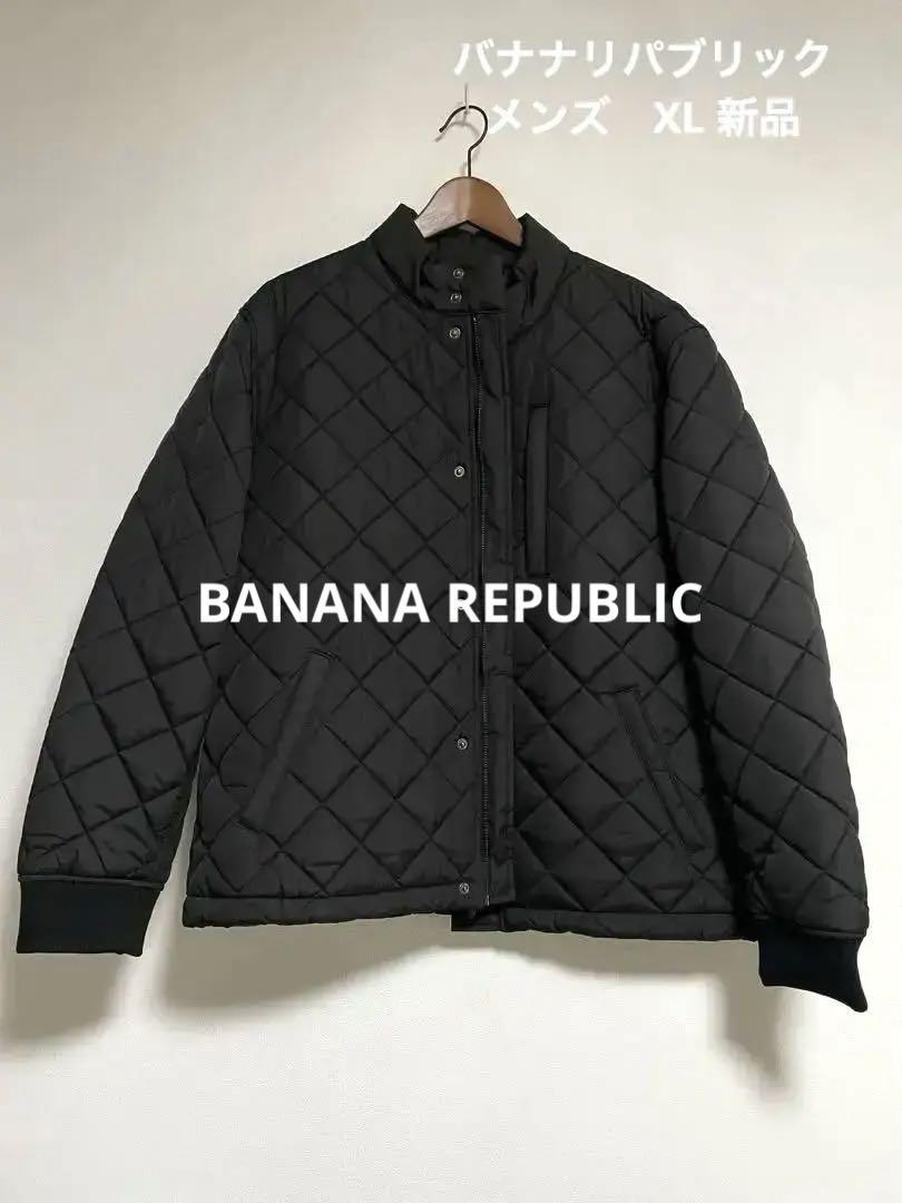 BANANA REPUBLIC ブラックキルティングジャケット XL