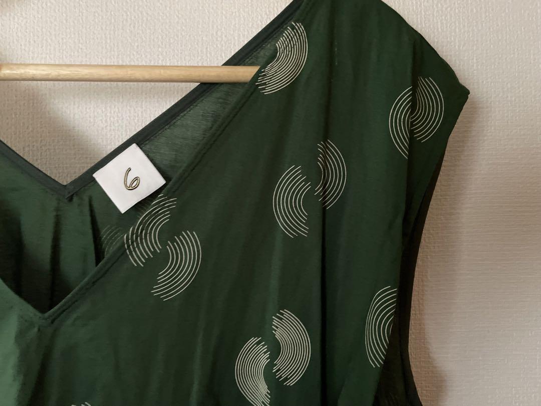 ＜6(ROKU)＞HALF RING DRESSワンピース ケリー