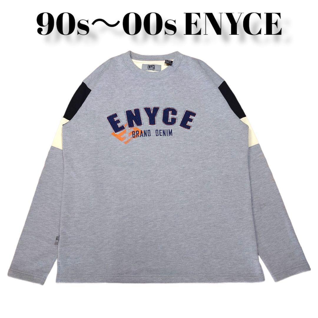 00s ENYCE スウェットトレーナー 古着 hiphop エニーチェ 刺繍スウェット