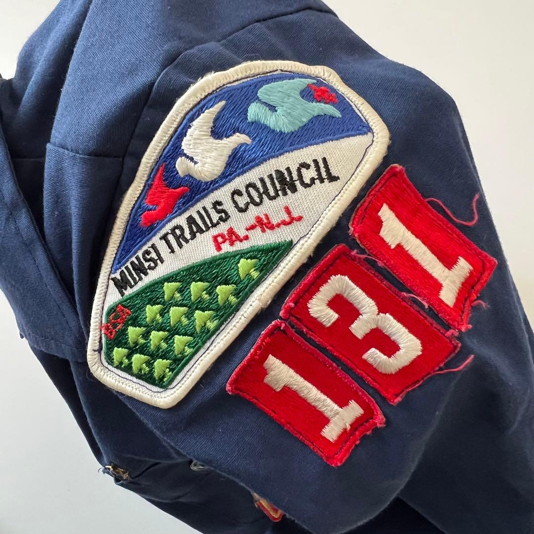 ヴィンテージ キッズ　ボーイスカウト　ワッペン　シャツ キッズヴィンテージ ボーイスカウト ワッペン シャツ 子ども服 - メルカリ