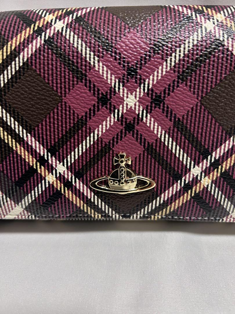 Vivienne Westwoodチェック柄 長財布