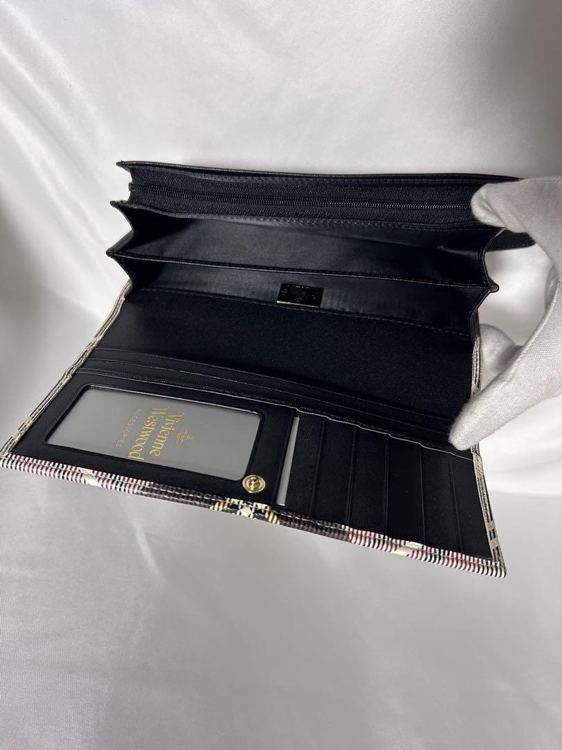 Vivienne Westwoodチェック柄 長財布