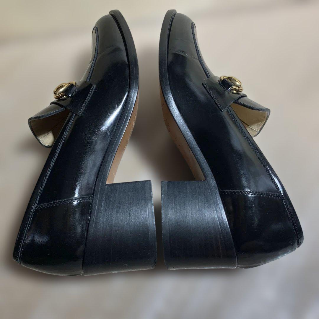 りくさんリクエスト分　美品　GUCCI ヒール5cm ローファー　ホースビット