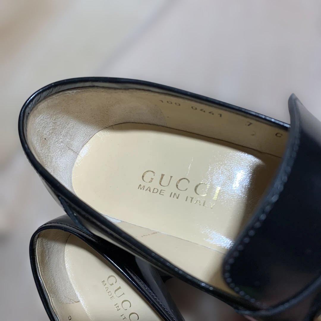 りくさんリクエスト分　美品　GUCCI ヒール5cm ローファー　ホースビット