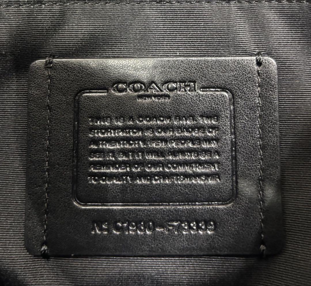6/10まで!! 【新品】COACH ショルダーバッグ ブラック コーチ メンズ