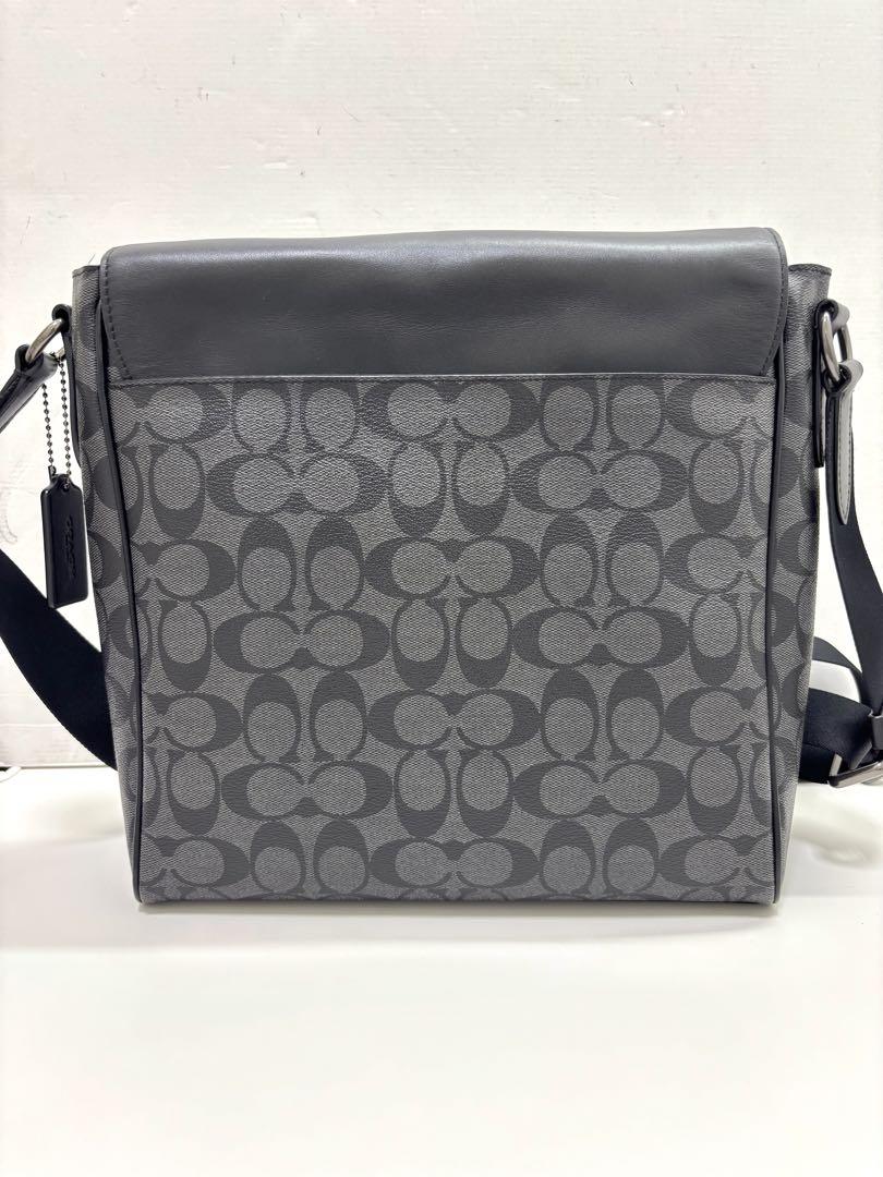6/10まで!! 【新品】COACH ショルダーバッグ ブラック コーチ メンズ